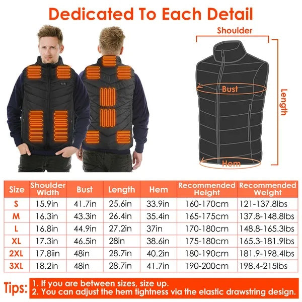 LuxeHeat™ Men’s Electric Heated Vest