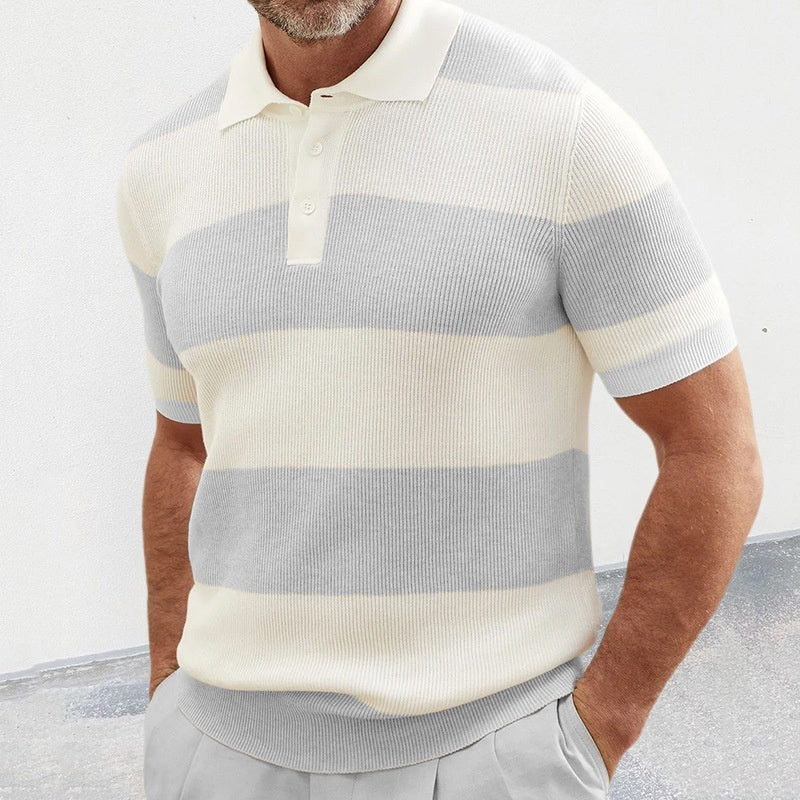 The Stratford Lapel Sweater Short Sleeve
