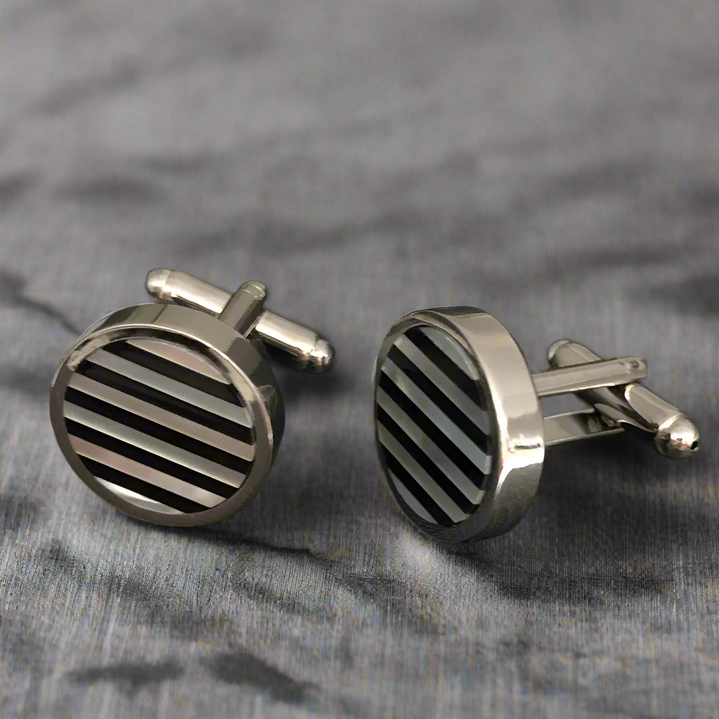 Agateshell Cuff Links