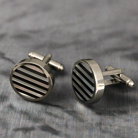 Agateshell Cuff Links