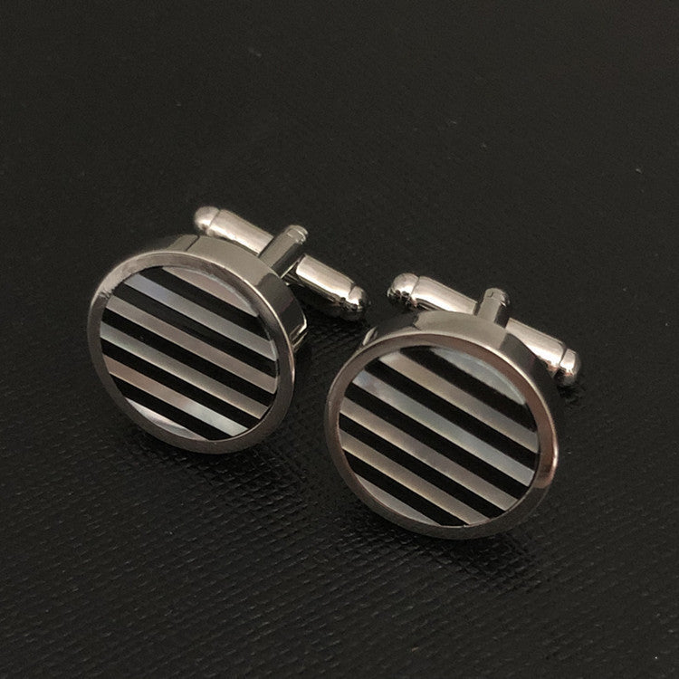 Agateshell Cuff Links