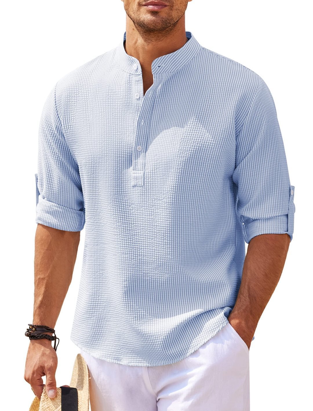 The Everyday Gent Stand Collar Shirt