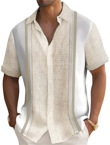 Coastal Striped Short Sleeve Shirt