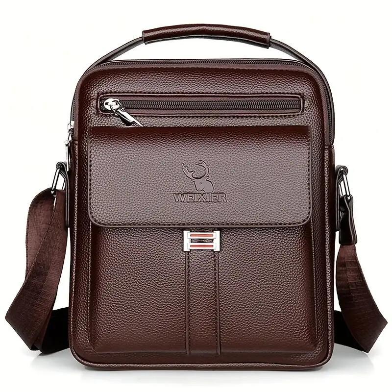 WEIXER Vangaurd- Leather Messenger Crossbody Bag